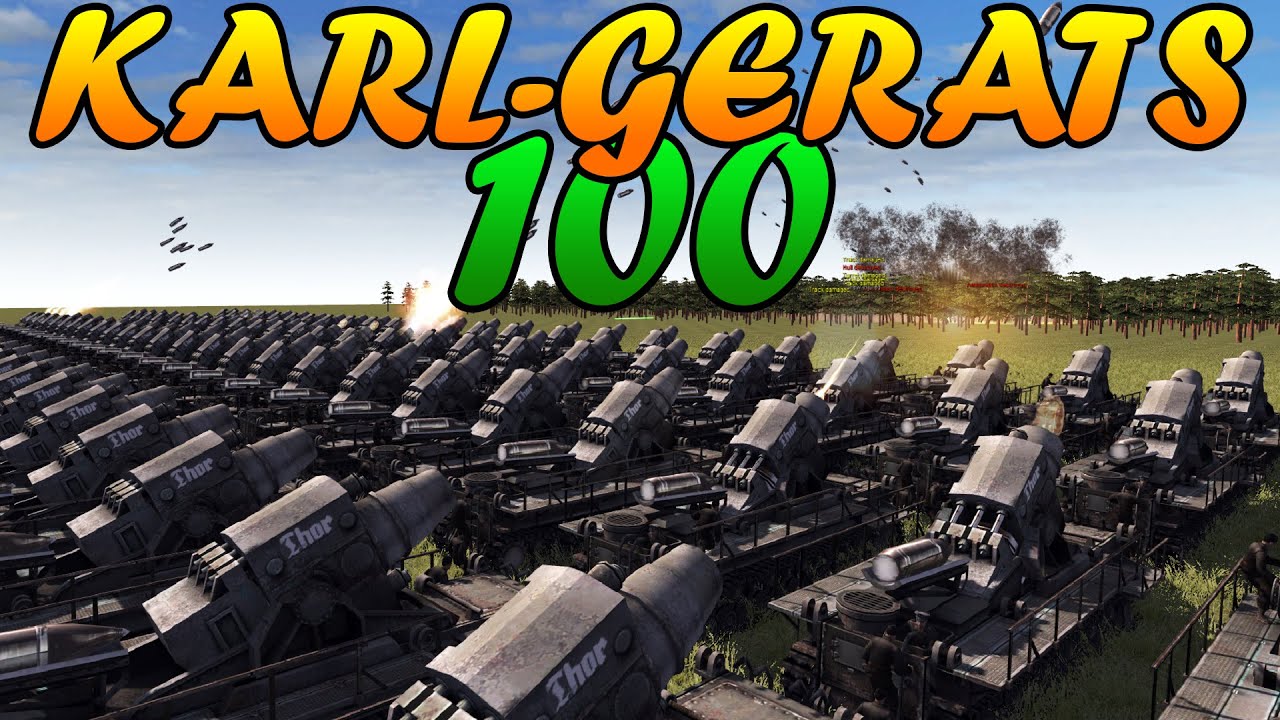 Men of War Assault Squad 2 - 100 600MM KARL-GERÄT vs SOVIET ASSAULT - Editor Scenario #51