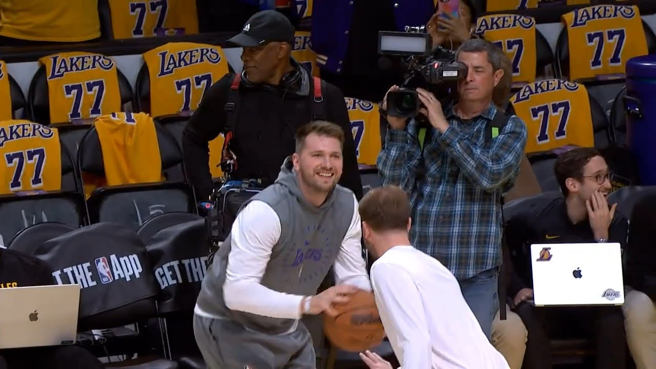 Luka Doncic FULL pregame warmup before Lakers debut