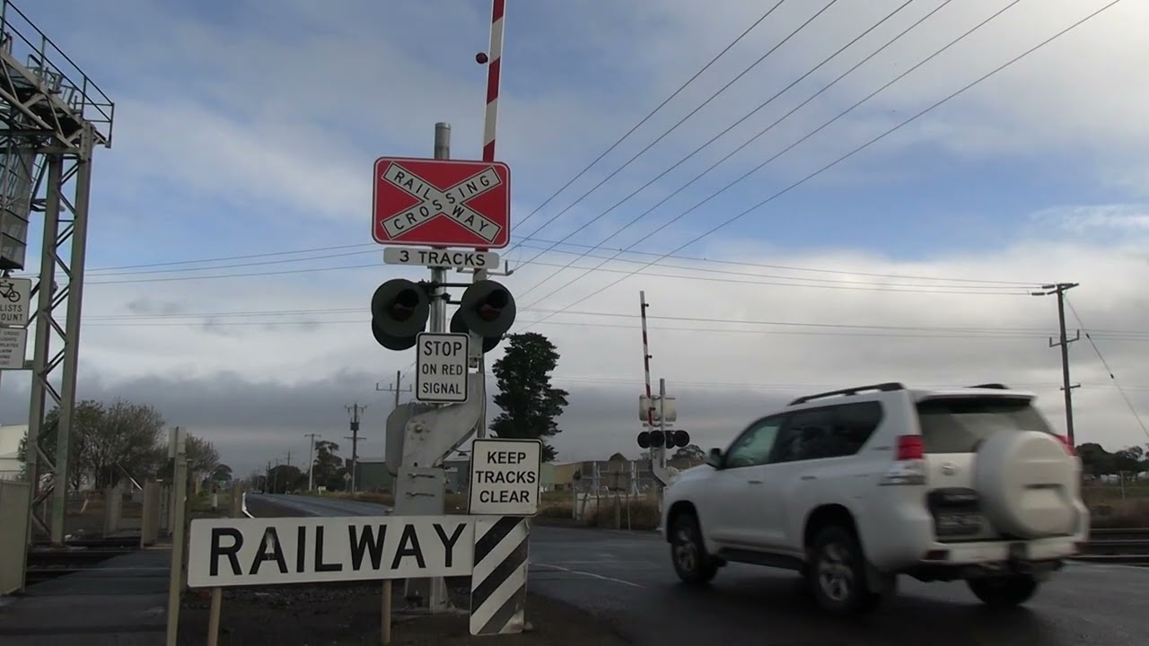 Before, Middle & After Upgrade | School Road, Corio | V/Line Level Crossing