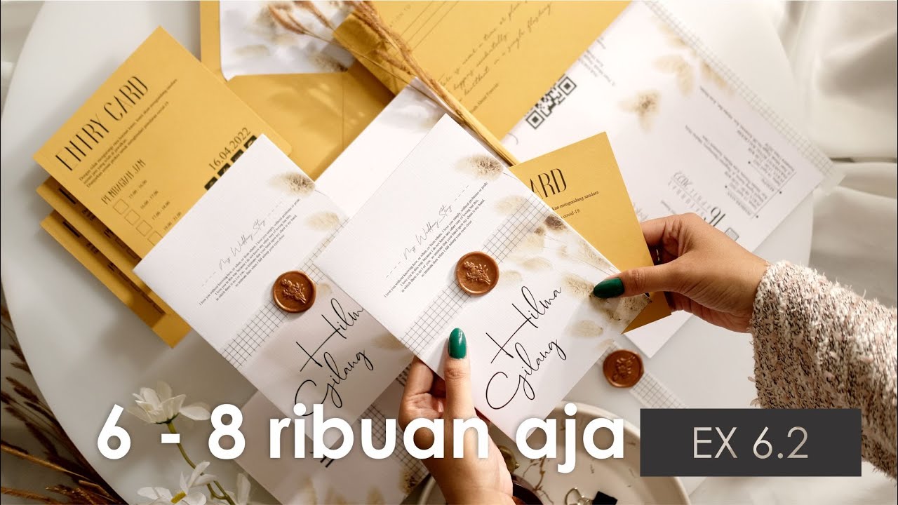 review undangan rustic EX 6.2 series | by : invitationery