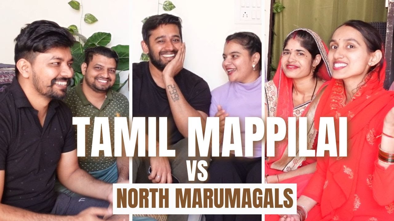 MY NORTH INDIAN FAMILY VS MY SOUTH INDIAN BROTHER-IN-LAW AND SISTER|UNIQUE TAMIL V/S HINDI CHALLENGE