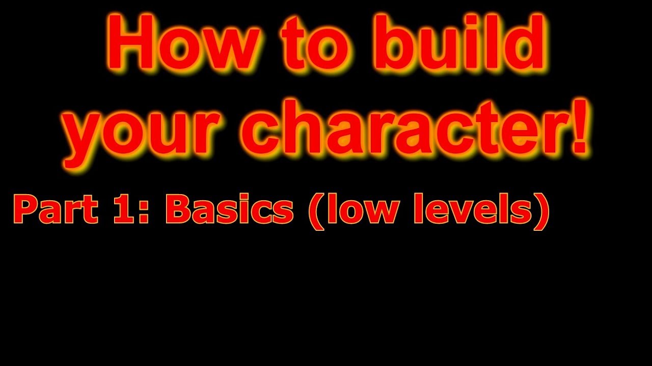 How to build your character - Part 1: Basics (low levels) - Cabal Online