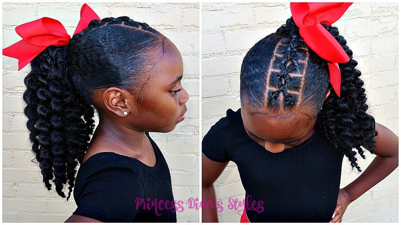 Natural Looking Slicked Dance Ponytail | Children's Natural Hair Care