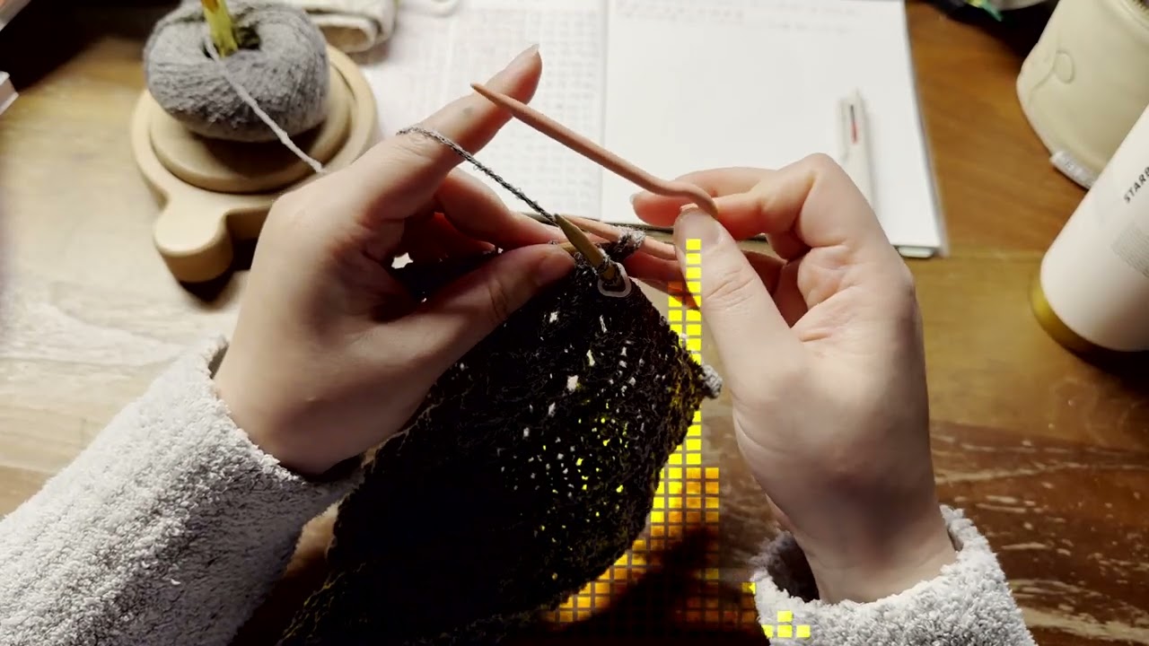 Handcraft Knit🧣Making Handshot🧶Study BGM