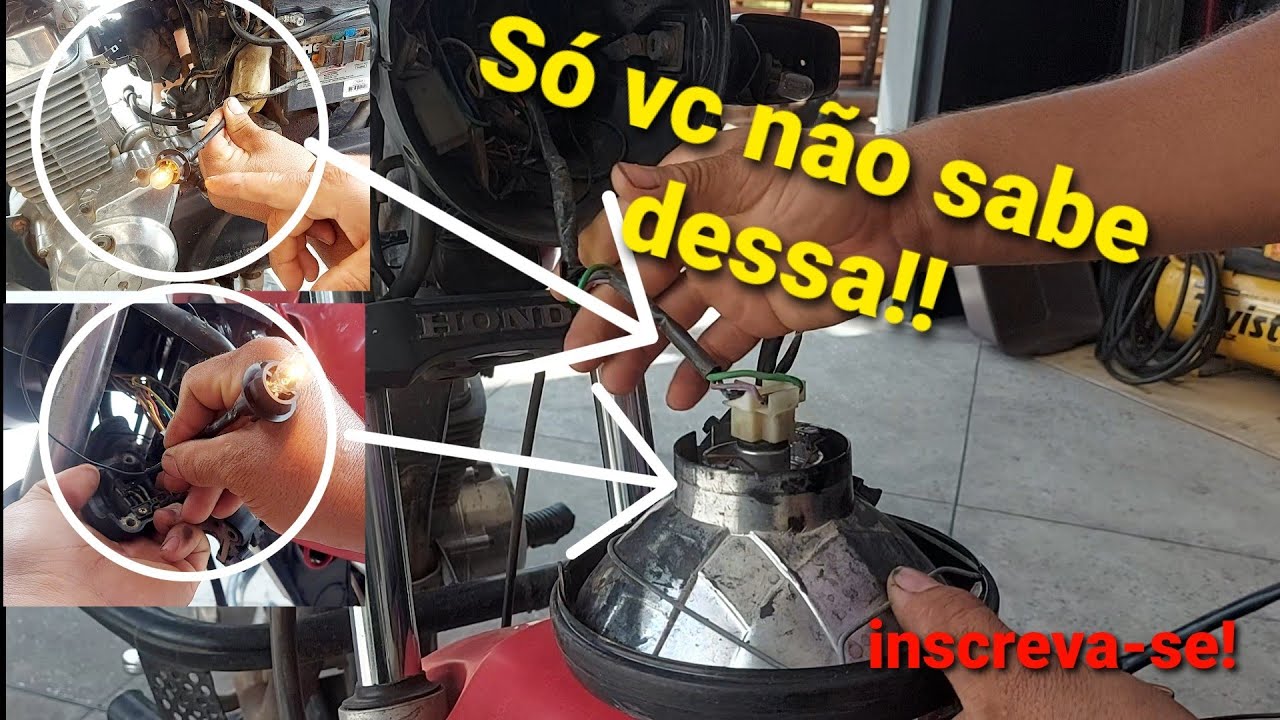 Moto sem acender o farol dica pra saber se é estator ou instalação