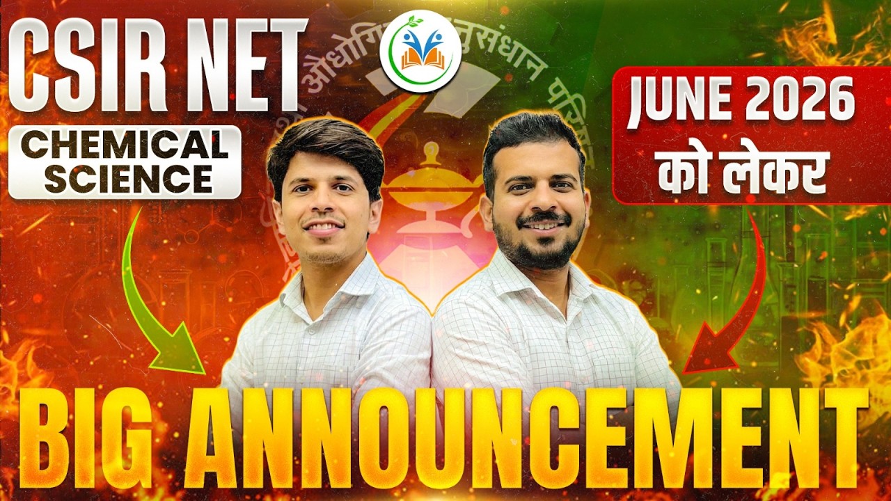 CSIR NET June 2026 Chemical Science Big Update | Important Announcement for Aspirants