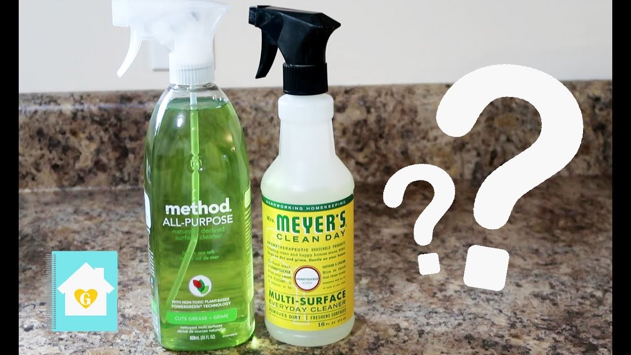 MRS. MEYER'S VS METHOD ALL PURPOSE CLEANER COMPARISON