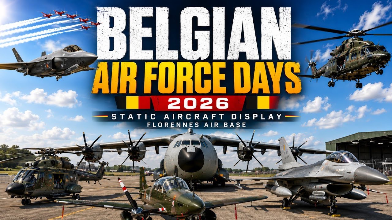 ✈️ Belgian Air Force Days 2026 | Static Aircraft Display | Florennes Air Base, Belgium 🇧🇪