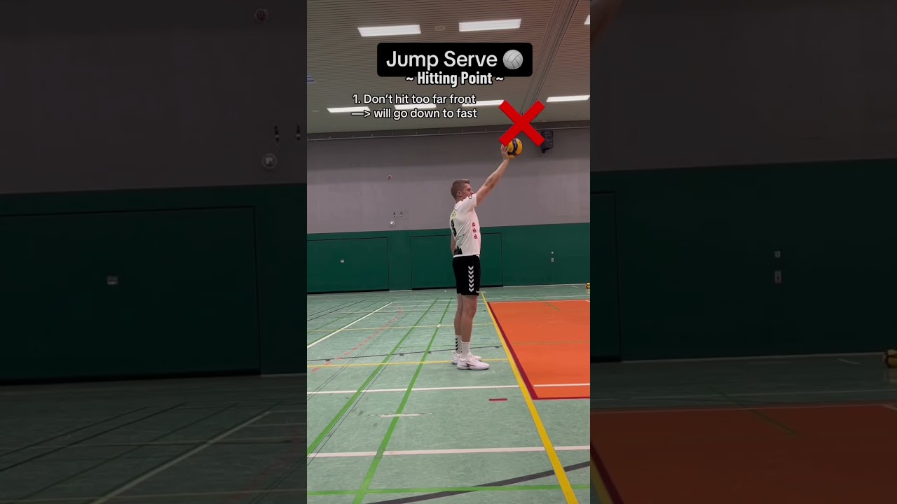 How to jump serve - hitting point 🏐 #volleyball