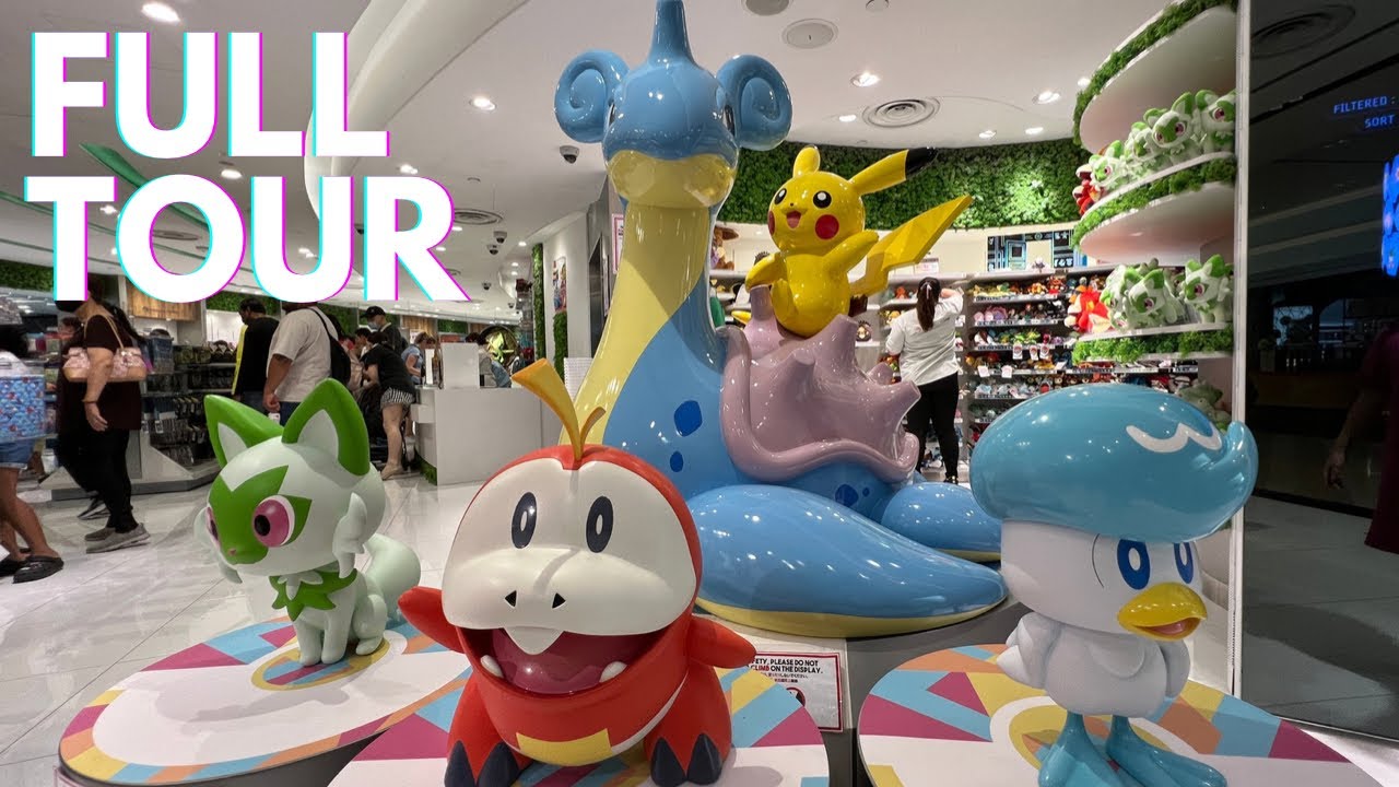 MEET LAPRAS! FULL TOUR Pokemon Center Singapore (JEWEL Changi Airport) ポケモンセンター