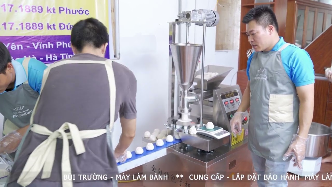 MÁY LÀM BÁNH BAO TỰ ĐỘNG SIÊU NHANH, THÔNG DỤNG, GIÁ RẺ ,GỌN GÀNG ,DỄ VẬN HÀNH-CHUYỂN GIAO CÔNG NGHỆ