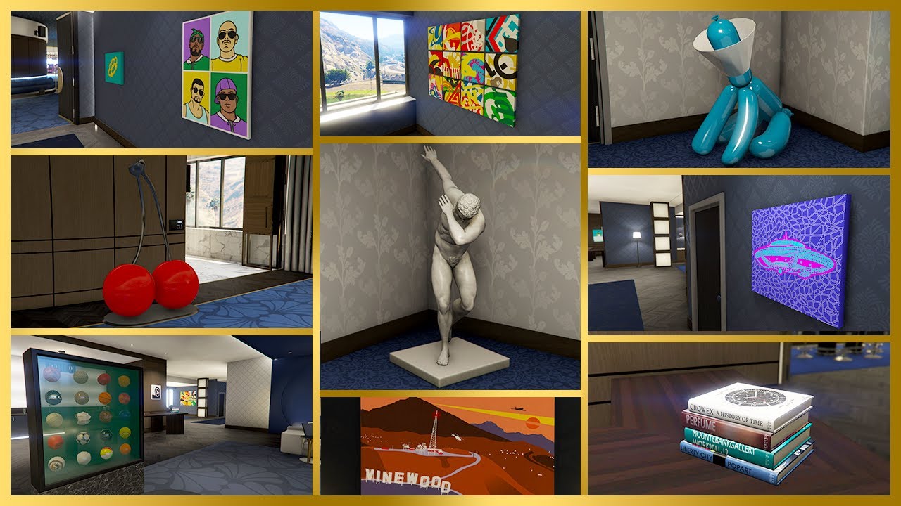 PENTHOUSE DECORATION | DAB STATUE | SPACE MONKEY 3D - GTA 5 ONLINE THE DIAMOND CASINO & RESORT DLC