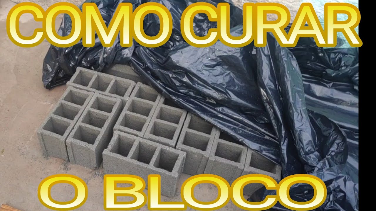COMO CURAR OS BLOCOS DE CONCRETO