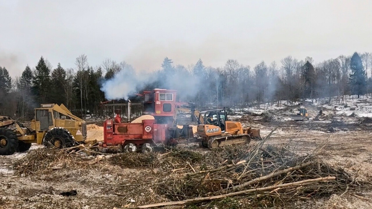 What it looks like after Clearing three acres of Land