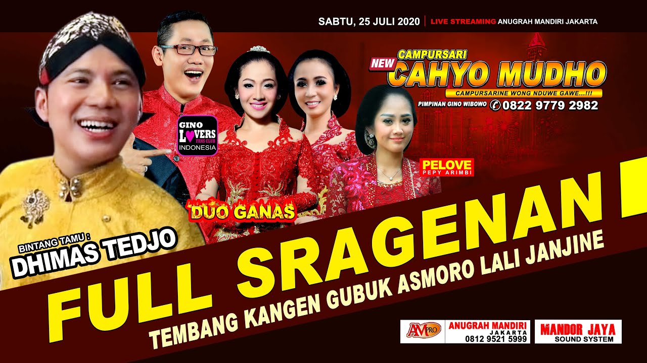 FULL SRAGENAN DIMAS TEDJO BLANGKON TETESING TRESNO GUBUK ASMORO LALI JANJINE NEW CAHYO MUDHO