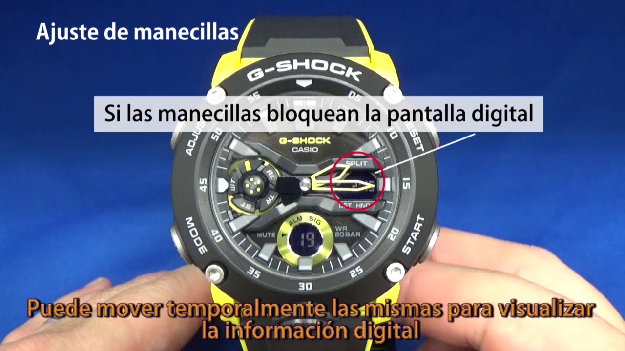 Guía de cómo usar tu nuevo G-Shock GA-2000