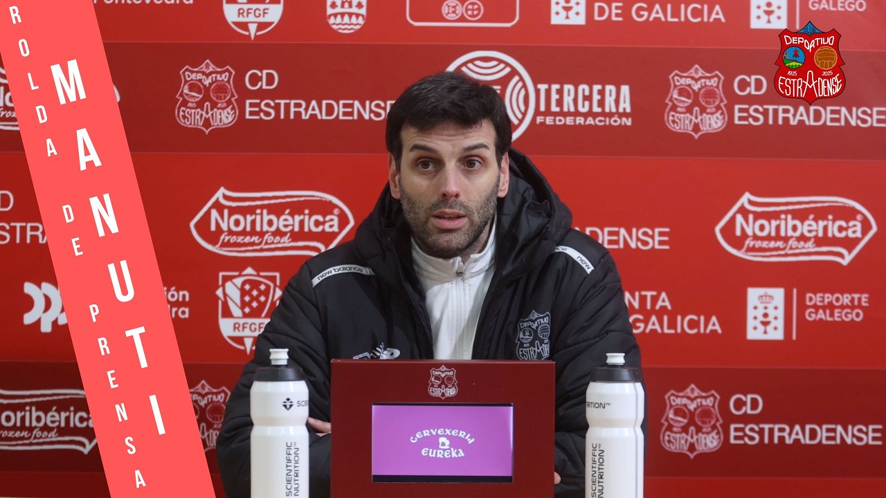 🎙️ 3º RFEF, Xornada 21º (25/26) Rolda de prensa con Manuti tras o CD Estradense 2-1 Silva SD