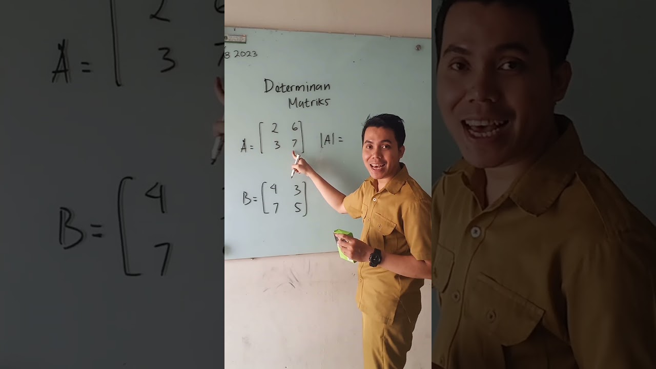 determinan matriks itu apa si pak? #trisnomathnian #fypシ #matematika #shorts