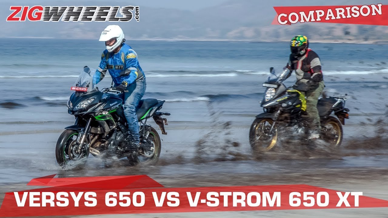 Suzuki V-Strom 650 XT vs Kawasaki Versys 650 | Best ADV Bike Under Rs 10 lakh? | ZigWheels.com
