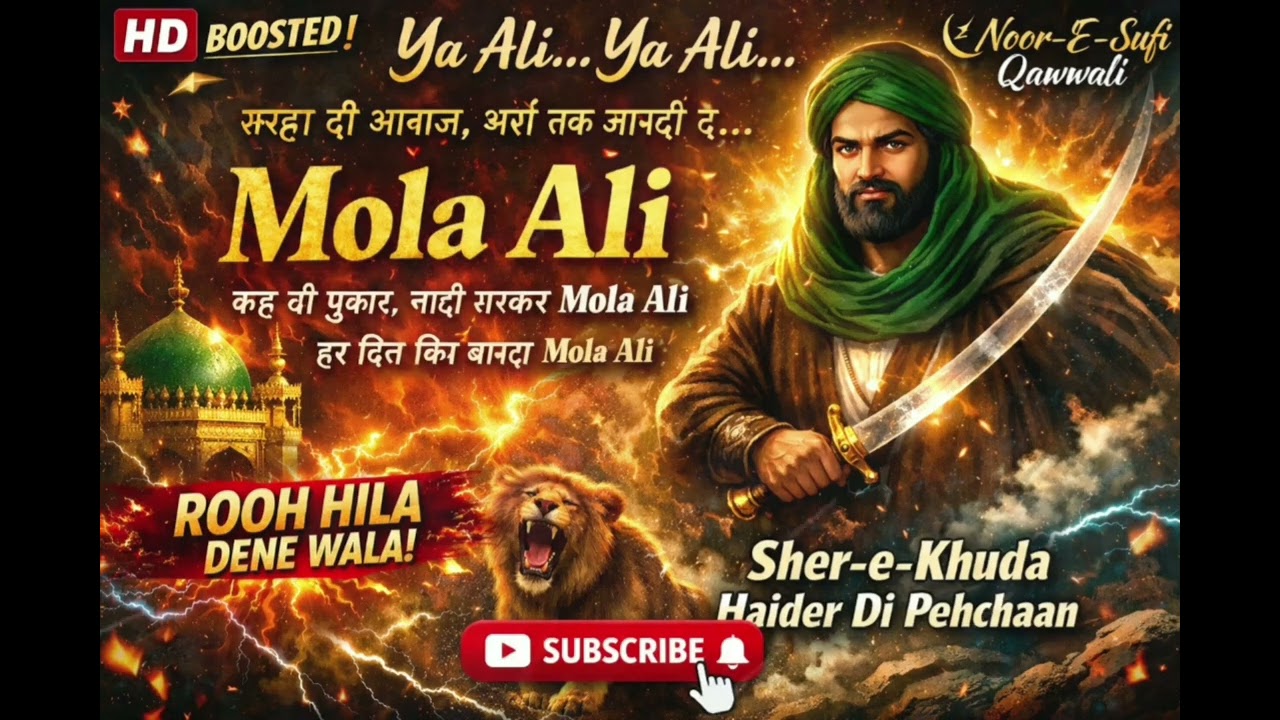 Ya Ali Ya Ali | Mola Ali | Rooh Ko Hila Dene Wali Sufi Qawwali