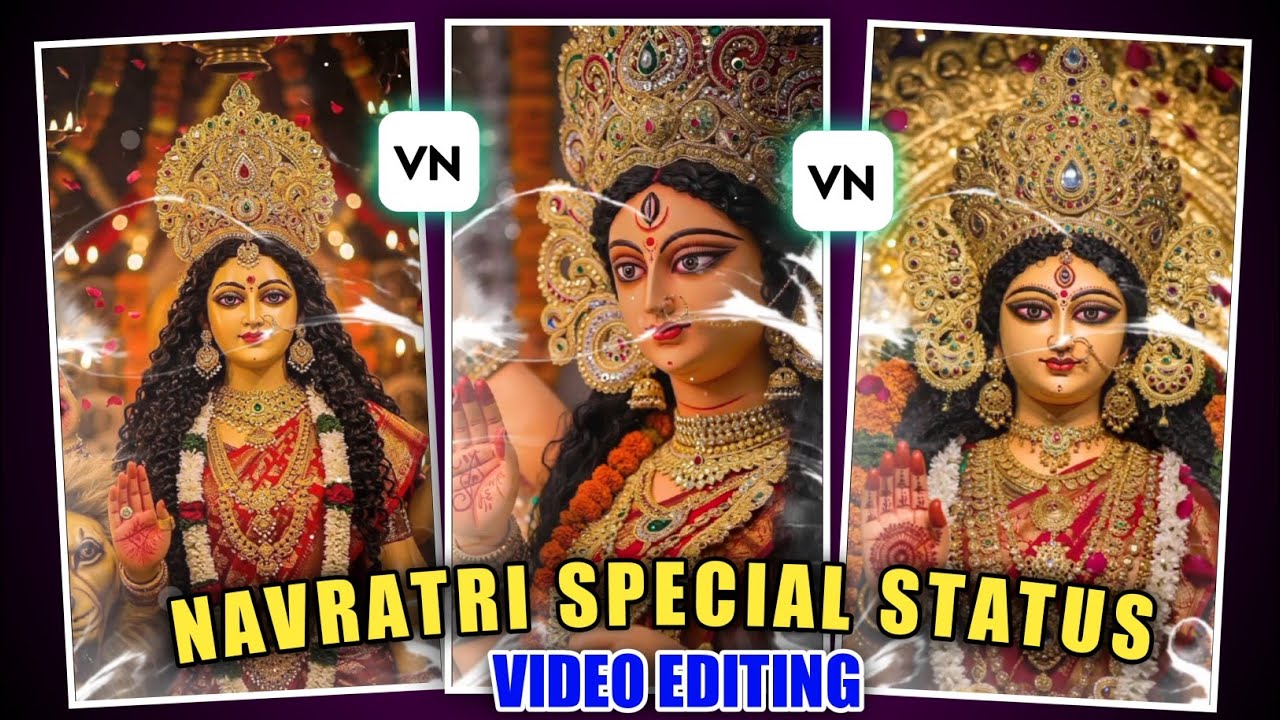 Navratri Special Status Video Editing In Vn App || Jay Mata Di Reel Video Editing In Vn App