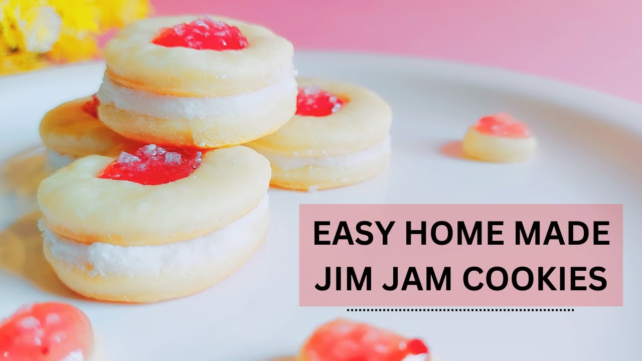 JIM JAM BISCUITS | HOMEMADE JIM JAM BISCUITS |JIM JAM BISCUIT RECIPE | JIM JAM BISCUIT CAKE ❤️