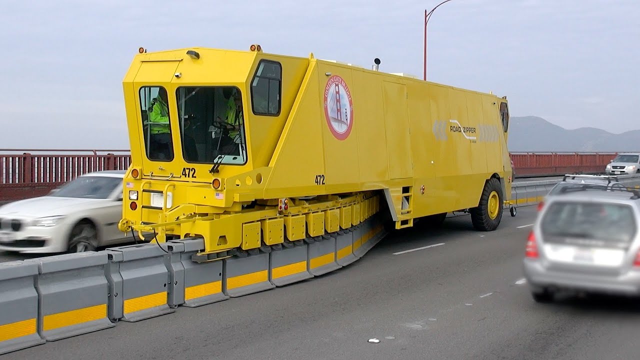 Golden Gate Bridge Road Zipper in action at the tail end of its morning run