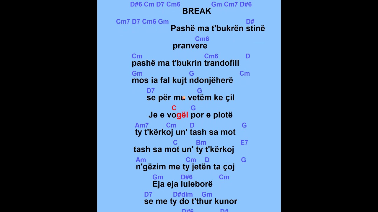 Karaoke Shqip - Eja Eja Luleborë