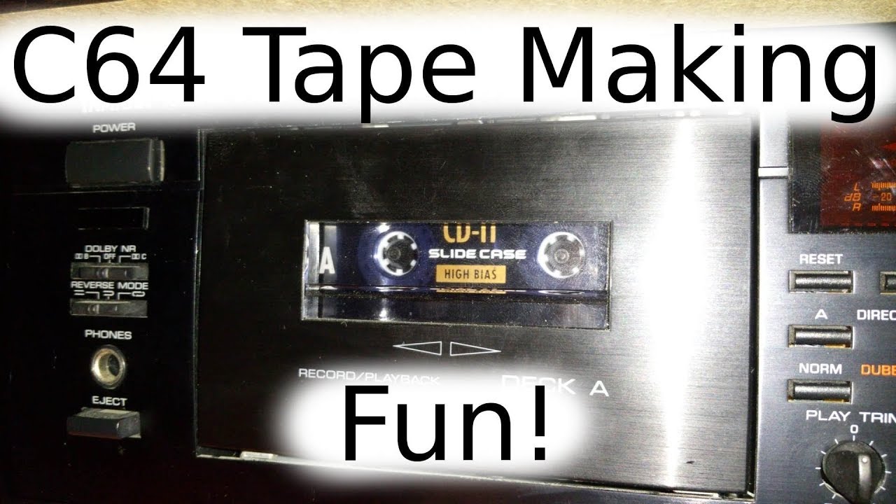 Commodore 64 Data Tape-Making Fun!