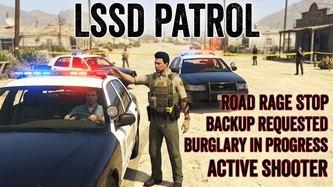 LSSD Patrol | Road Rage | Traffic Stop Backup | Burglary in Progress | Active Shooter | LSPDFR