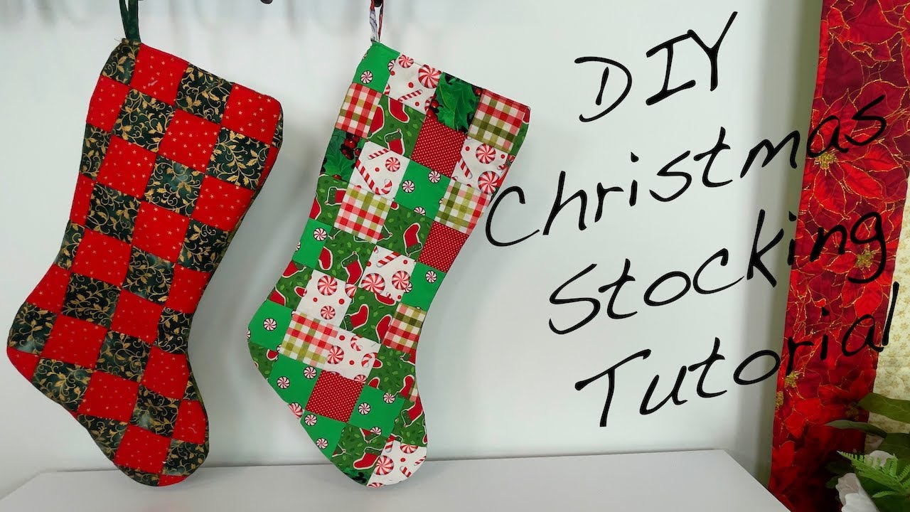 🎄 DIY Christmas Stocking Tutorial | Using Scrap Fabric or a Solid Piece! 🎅