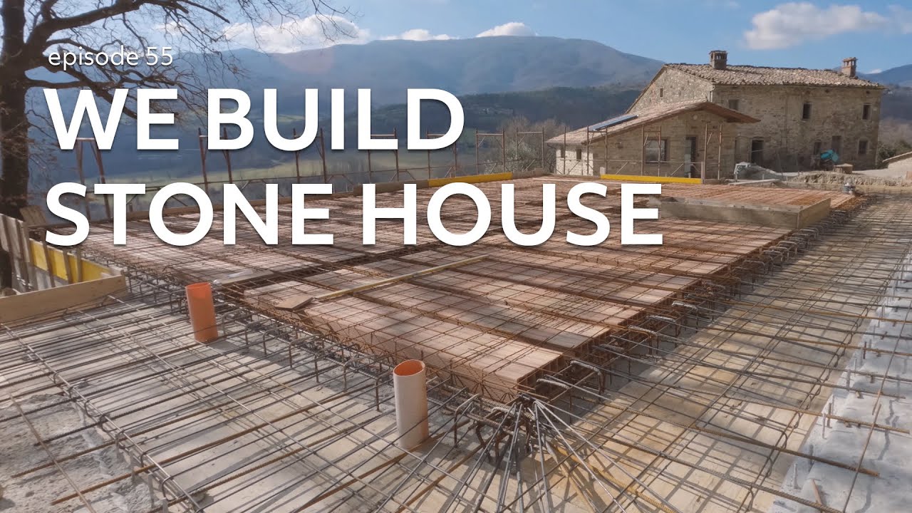 #55 The entire floor CAST FROM CONCRETE. Building STONE HOUSE no.2 in Tuscany, Italy.