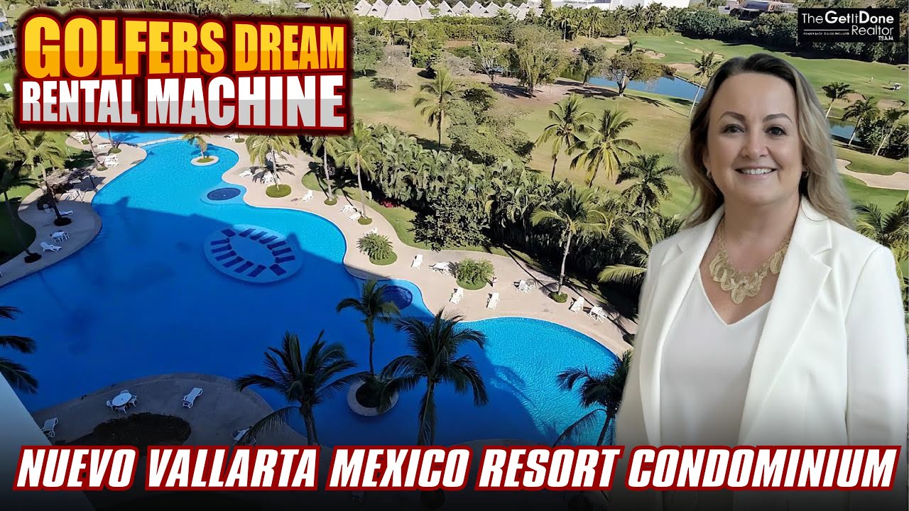 Golfers Dream Condo for sale Rental Machine Nuevo Vallarta Resort Mayan Amenities 8 People