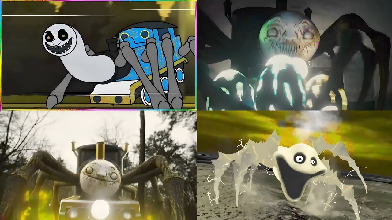 THOMAS TRAIN MONSTER 🚂 🆚 CURSED THOMAS MONSTER 🤖 🆚 CHOO CHOO CHARLES MONSTER ❄️TILES HOP17