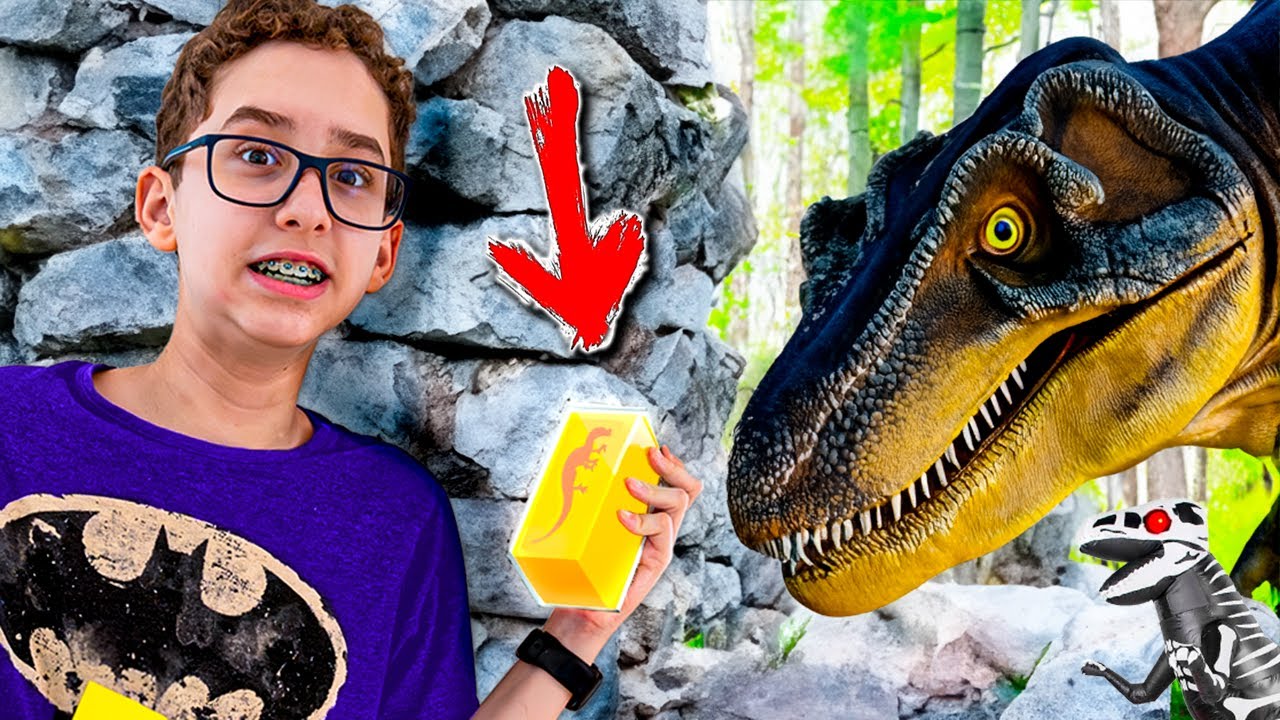 24 HORAS e PASSANDO A NOITE Procurando FÓSSEIS DE DINOSSAUROS 🦖 Paulinho e Toquinho Family