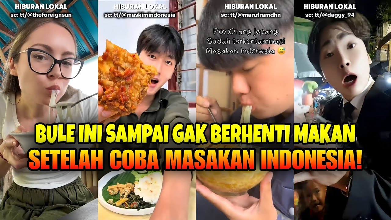 Bule Ini Sampai Gak Berhenti Makan Setelah Coba Masakan Indonesia!