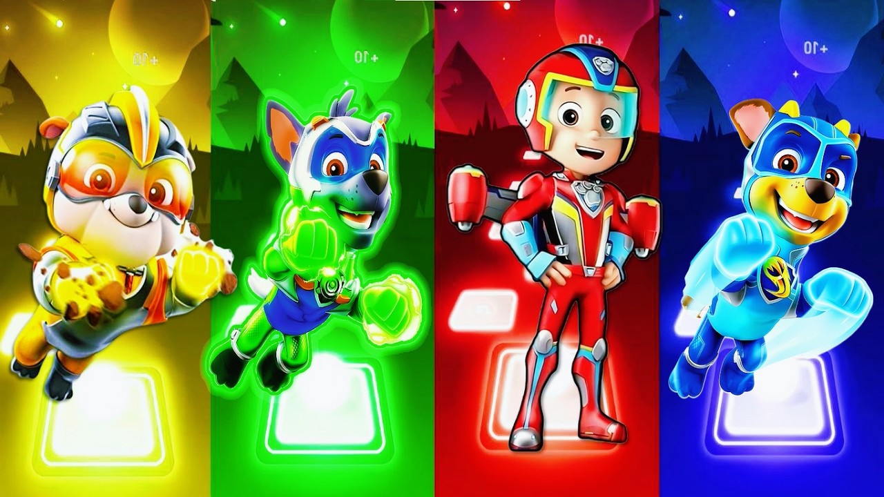 Marshall VS Paw Patrol VS Ryder VS Rubble - Tiles Hop EDM Rush8