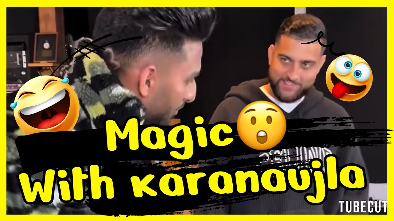 Magic with karan aujla😲 #karanaujla #magic #anmolmagic #magicvideoediting #mindreading #magician