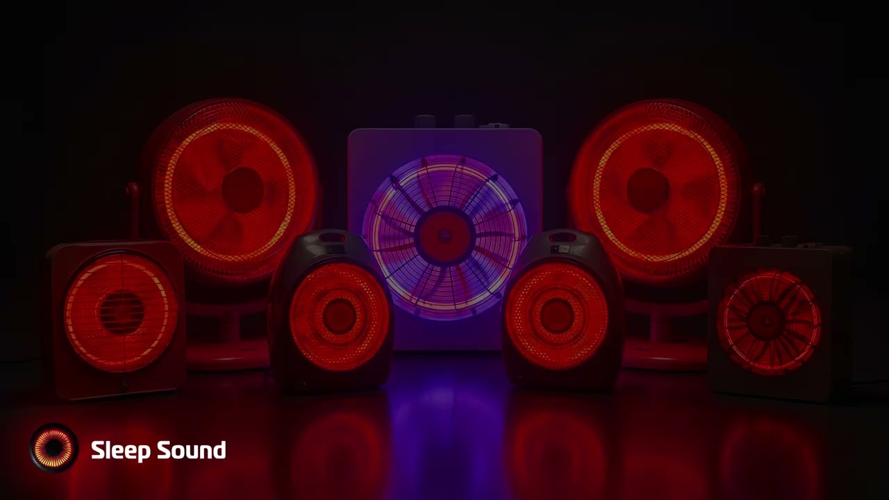 😴 SOFT Triple Fan Heater Sounds + Deep Tube Noise | Sleep, Study and Relaxation
