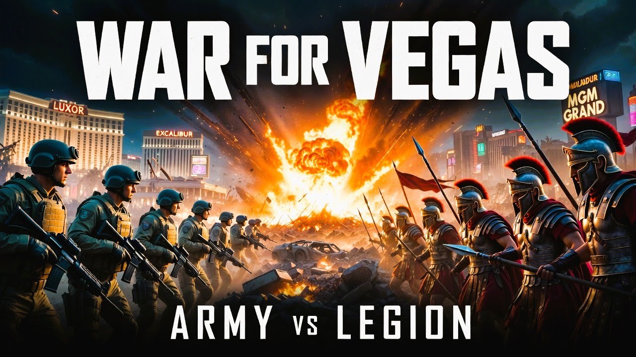 WAR FOR VEGAS 🔥 Republic Army vs Roman Legion (AI War Film)