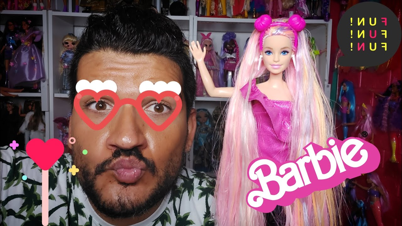 Barbie Totally Hair 2023 or Barbie Fun and Fancy Fashion Review Unboxing PT BR