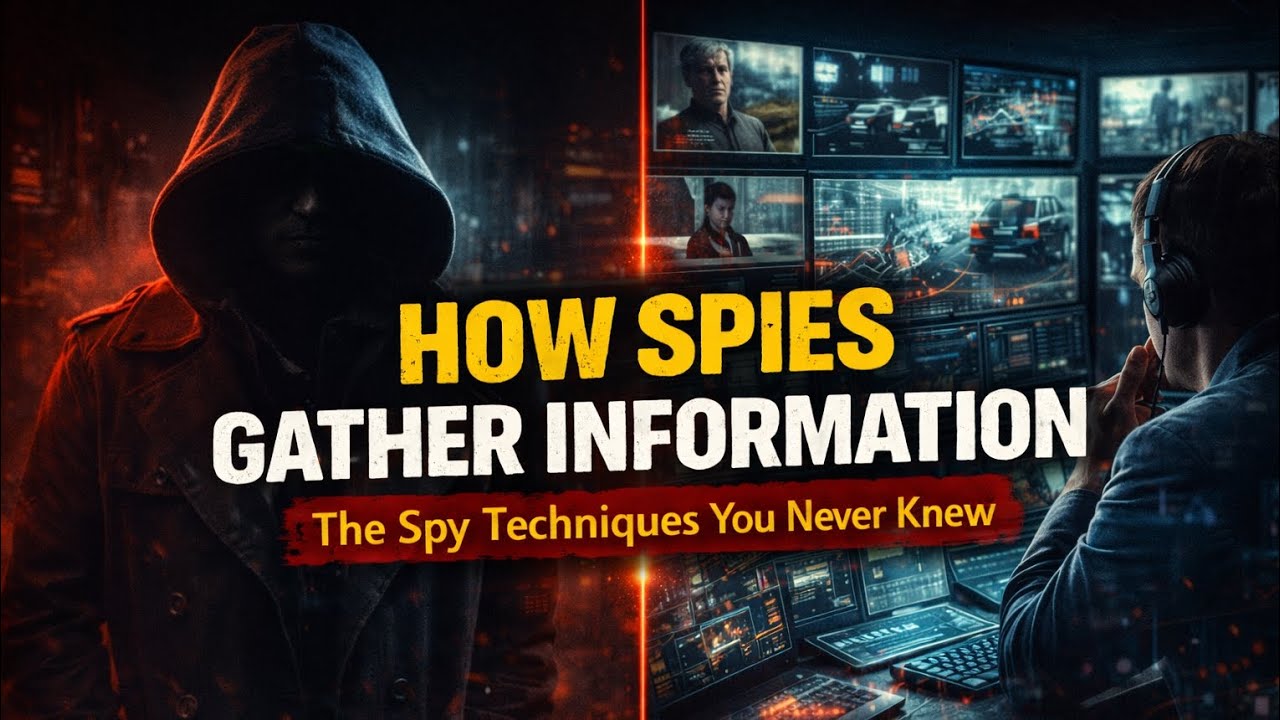 How Intelligence Agencies Collect Information in Real Life : Spy Tactics of collecting intel