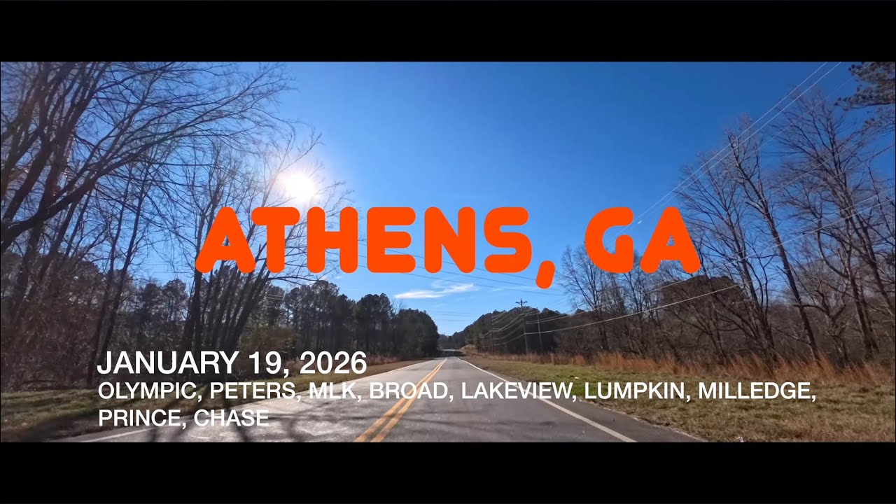 ATHENS, GEORGIA - JANUARY 19, 2026 - OLYMPIC, PETERS, MLK, BROAD, LAKEVIEW, LUMPKIN, MILLEDGE