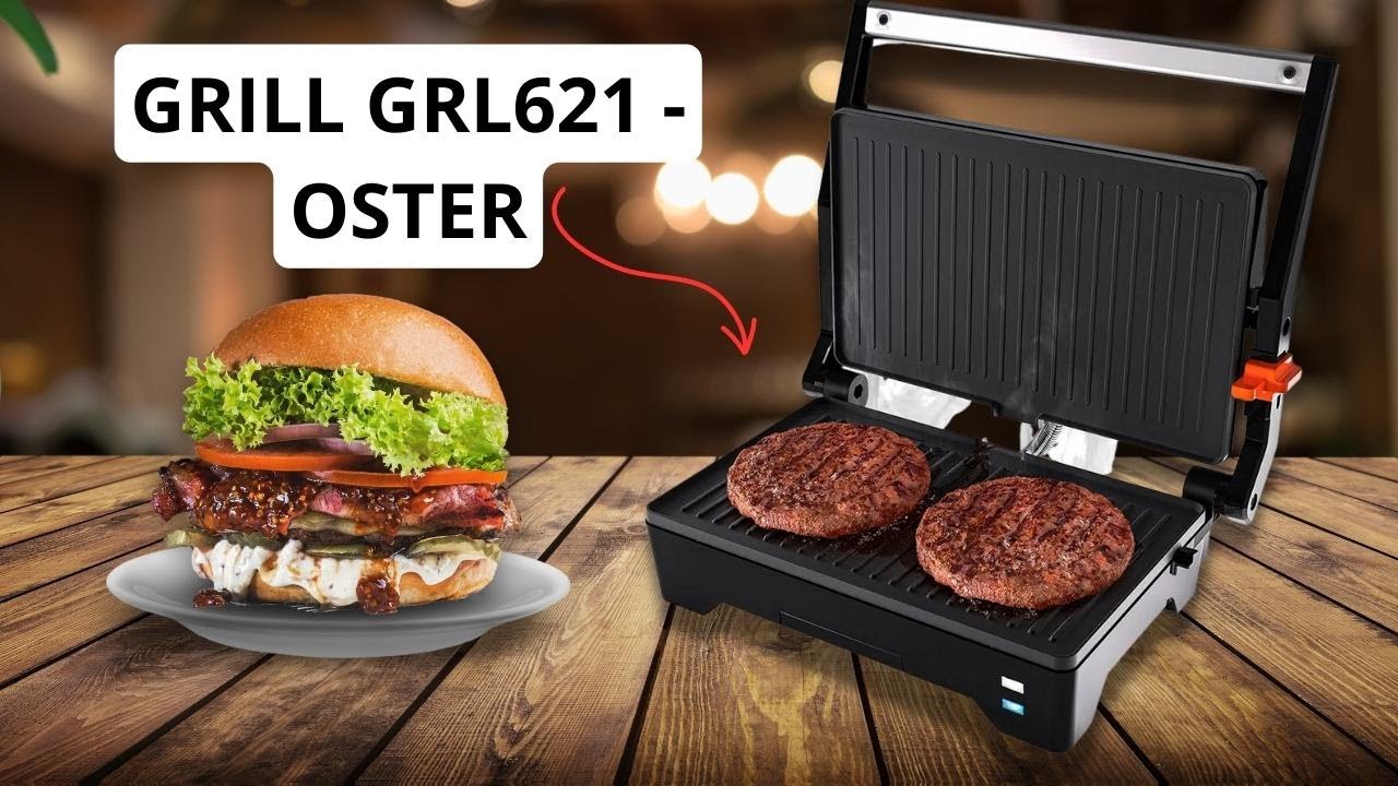 Grill 2 em 1 GRL621 Cadence - Abertura 180° e trava 3 posições