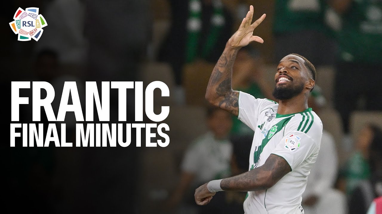 The FRANTIC final minutes of Al Ahli vs. Al Riyadh | Late goals and action ⚽️