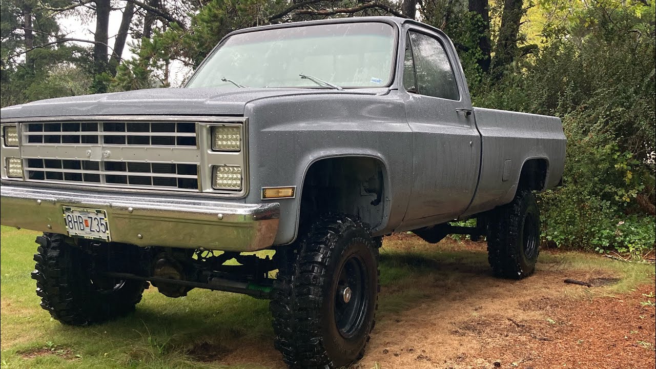Chevy Square Body First Rip through the mud