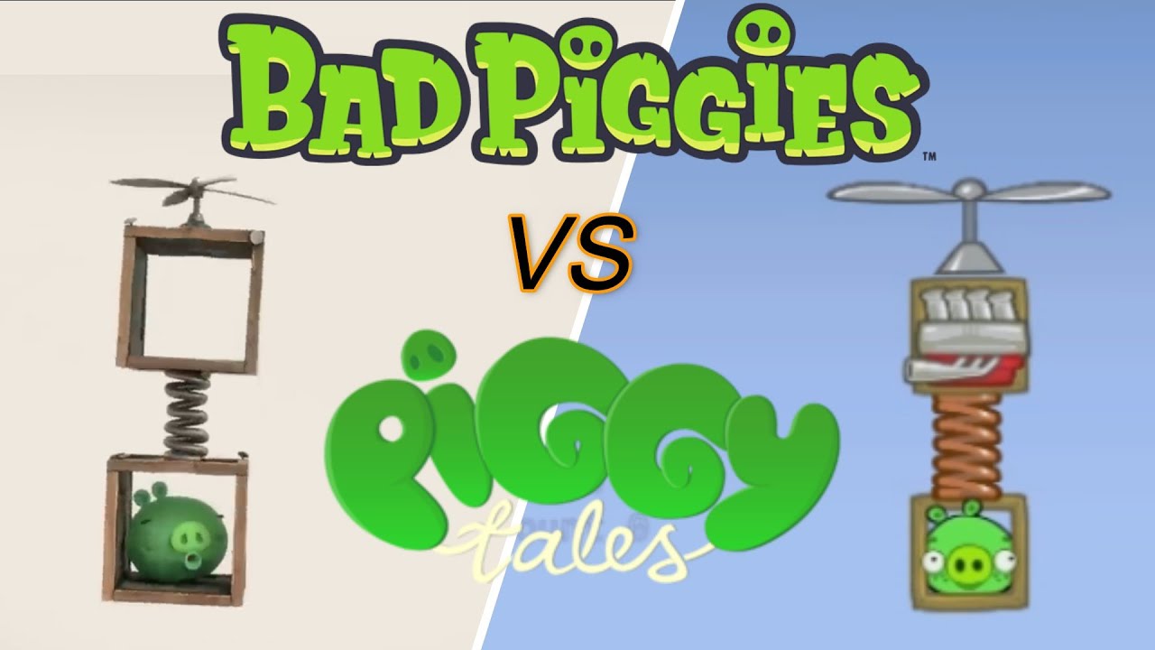 Bad piggies vs Piggy tales // Screw up in bad piggies