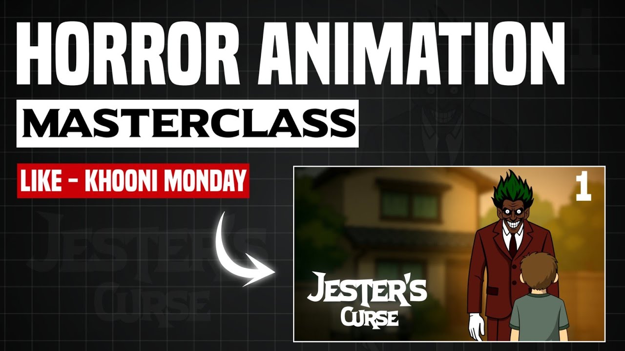 [ Class 1 ] Khoonii Monday 🔪 | Horror Animation Tutorial Sikho Step-by-Step! 