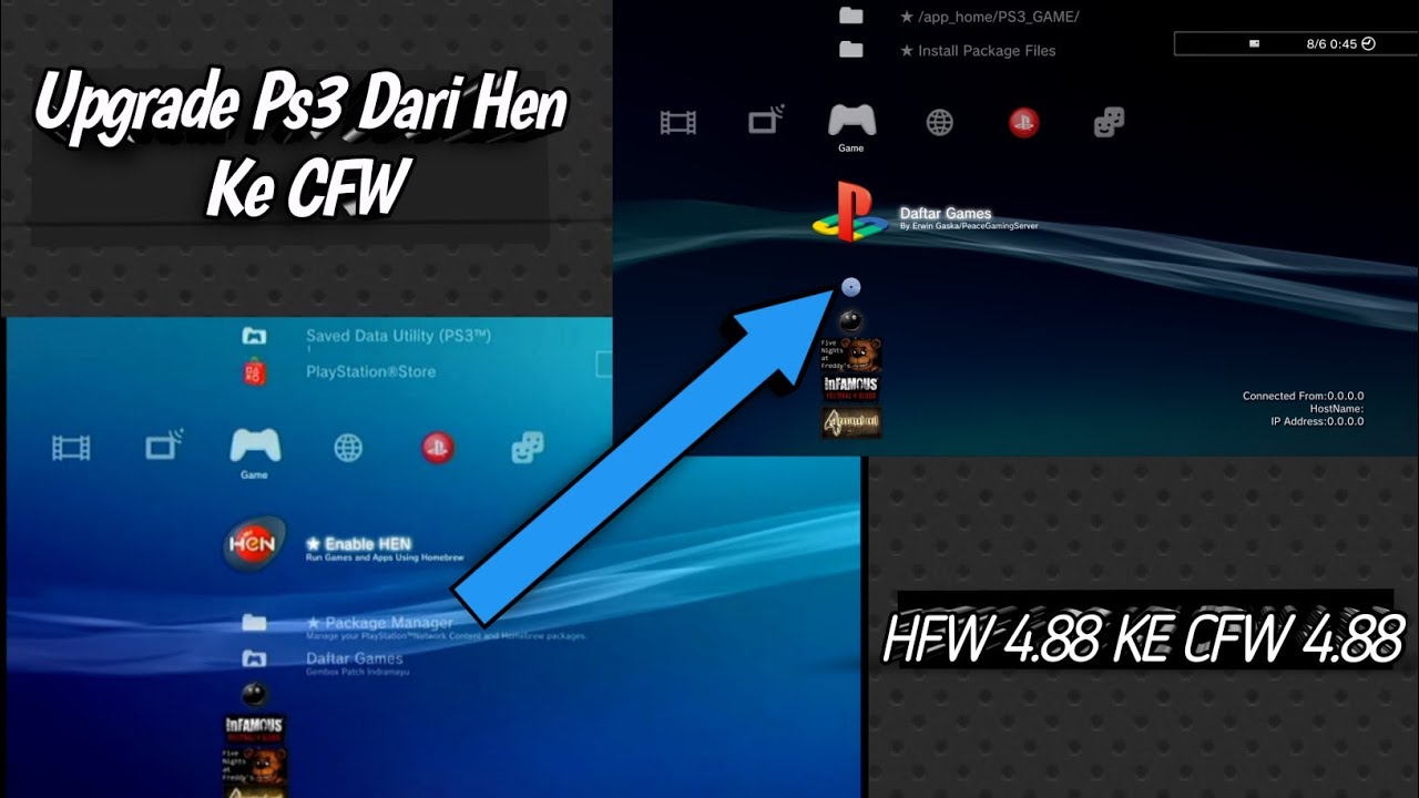Cara Upgrade PS3 Dari Hen Ke CFW 4.88