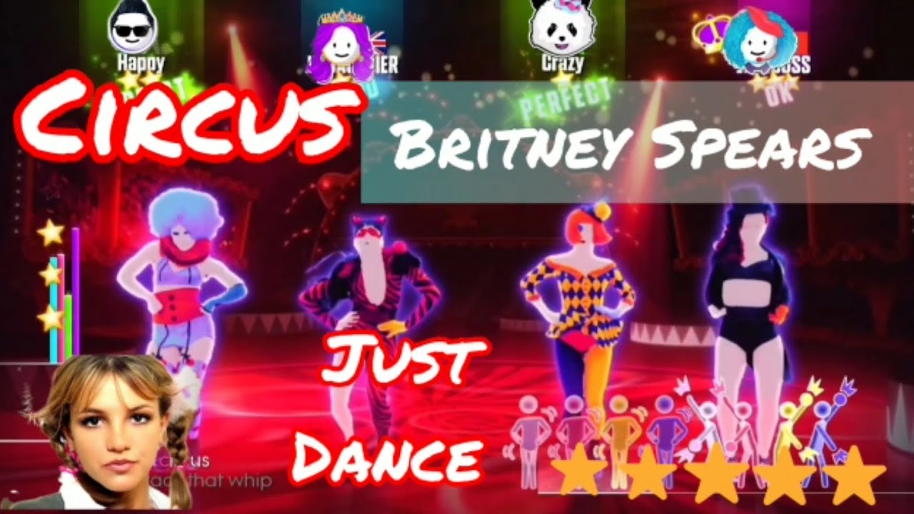 Challenge Just Dance 2017: Circus - Britney Spears with lyrics, Online Gameplay